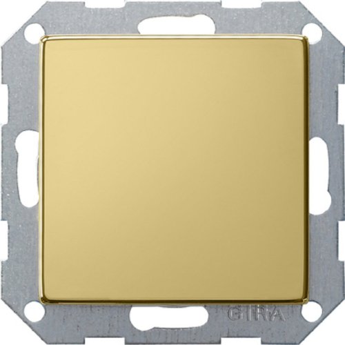 Заглушка без рамки Gira ClassiX 1-м. латунь картинка